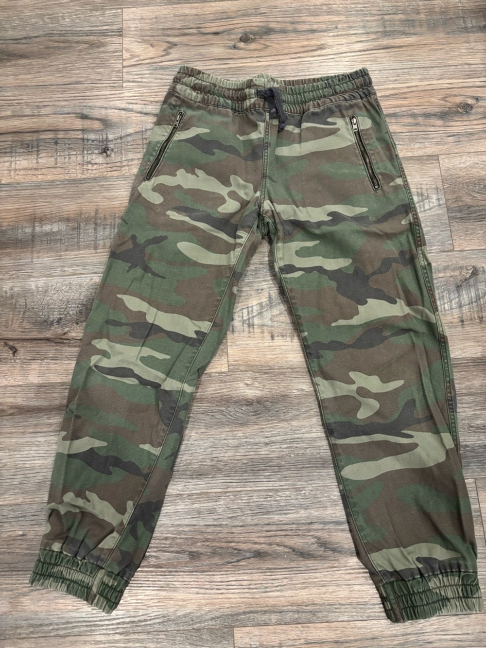 TNA Camo Jogger Pants in Green and Brown